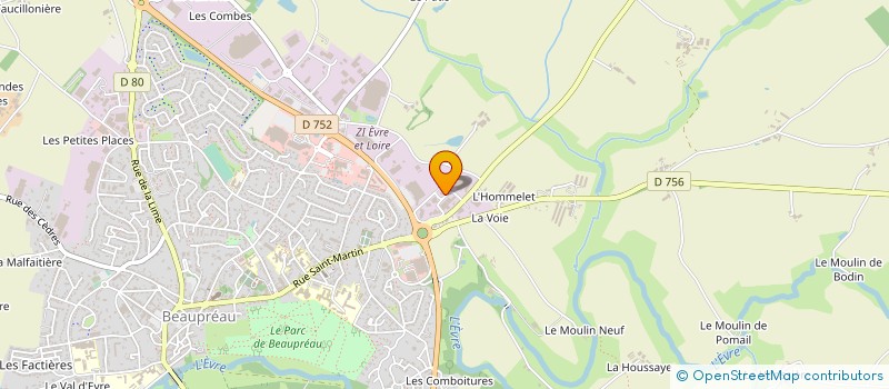 localisation de l'entreprise SARL SCC à BEAUPREAU-EN-MAUGES
