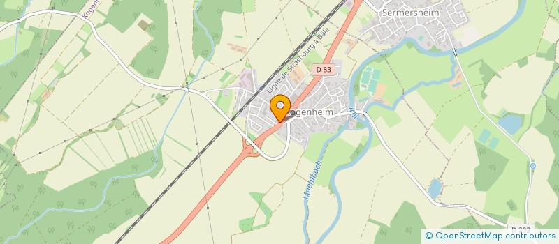 localisation de l'entreprise SARL SCHAEFLE ET FILS  KOGENHEIM