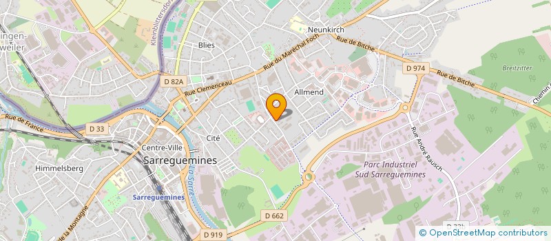 localisation de l'entreprise SARL SCHMITT à SARREGUEMINES