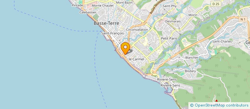 localisation de l'entreprise SARL SCHOOL CONDUITE à BASSE-TERRE