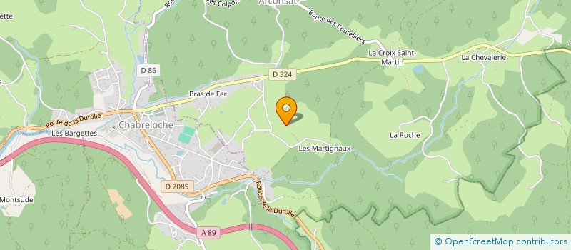 localisation de l'entreprise SARL SCIAGE DES BOIS NOIRS à ARCONSAT