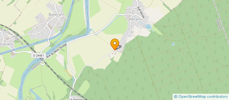localisation de l'entreprise SARL SCIERIE DE FALLETANS à FALLETANS
