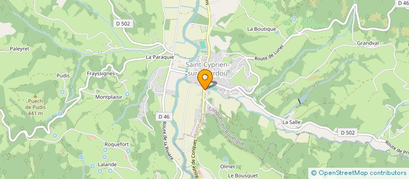 localisation de l'entreprise SARL SCIERIE FALIP à CONQUES-EN-ROUERGUE
