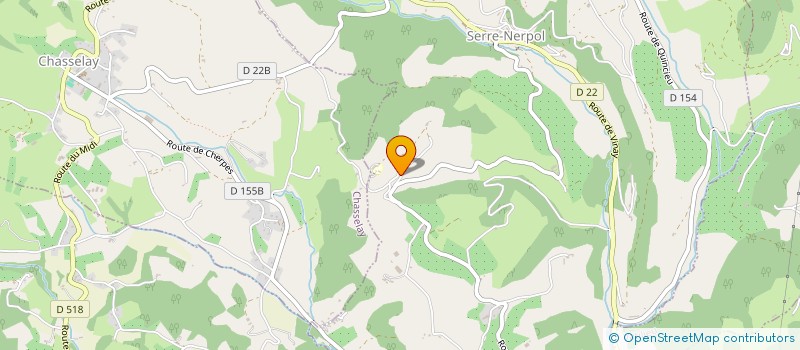 localisation de l'entreprise SARL SCIERIE ISERE BOIS  CHANTESSE