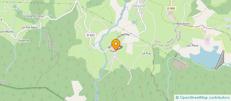 localisation de l'entreprise SARL SCIERIE VALLAS FILS à LAVOINE