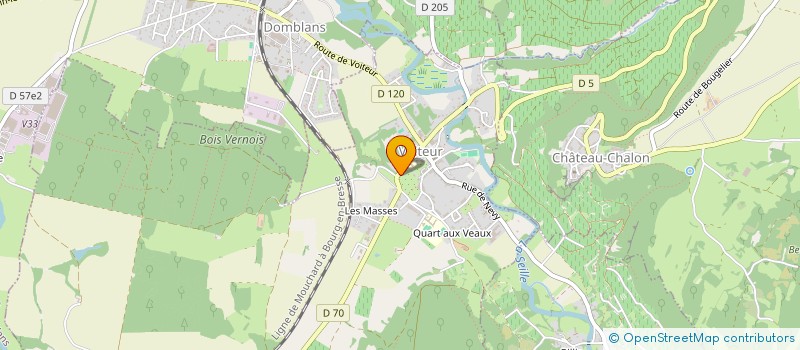 localisation de l'entreprise SARL SCIERIE VERPILLAT SOCIETE D'EXPLOITATION DES ETABLISSEMENTS VERPILLAT JEAN à HAUTEROCHE