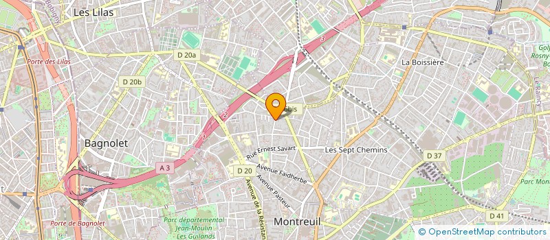 localisation de l'entreprise SARL SCOOT SOLUTION EXPRESSE à MONTREUIL