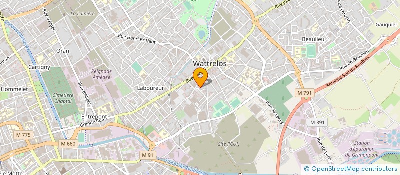 localisation de l'entreprise SARL SCRIMA à WATTRELOS