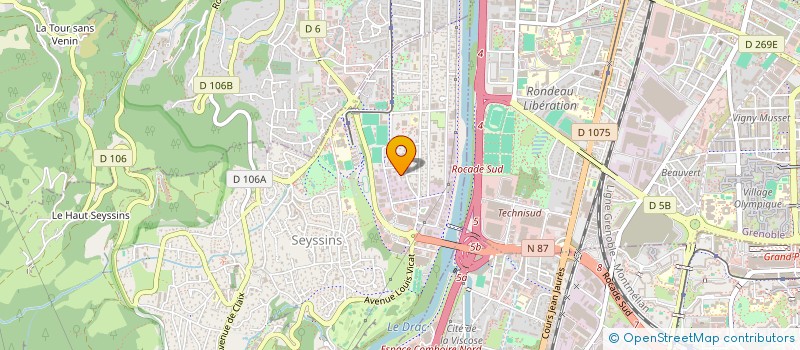 localisation de l'entreprise SARL SD INDUSTRIE à SEYSSINS