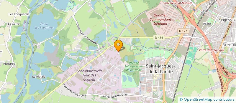 localisation de l'entreprise SARL SDNTP GROUPE FRANCE DEMOLITION  ST JACQUES DE LA LANDE