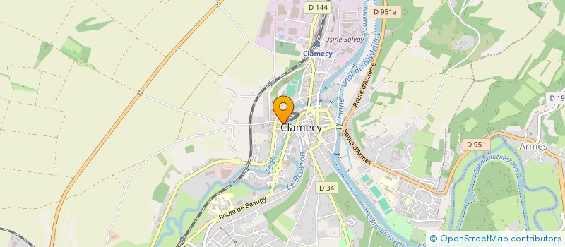 localisation de l'entreprise SARL SE.GE.CO à CLAMECY