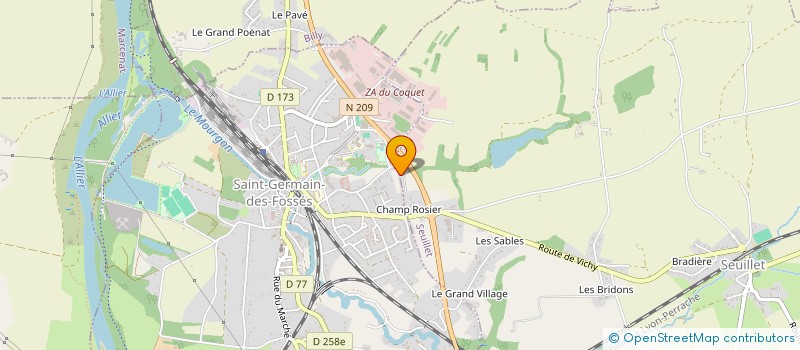 localisation de l'entreprise SARL SEARLES FRERES  SEUILLET