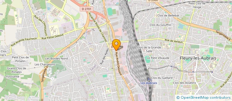 localisation de l'entreprise SARL SEBAH à FLEURY-LES-AUBRAIS