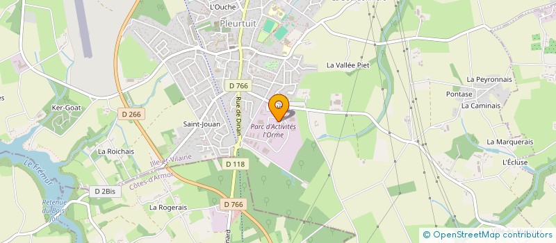 localisation de l'entreprise SARL SEBASTIEN HULBERT  PLEURTUIT