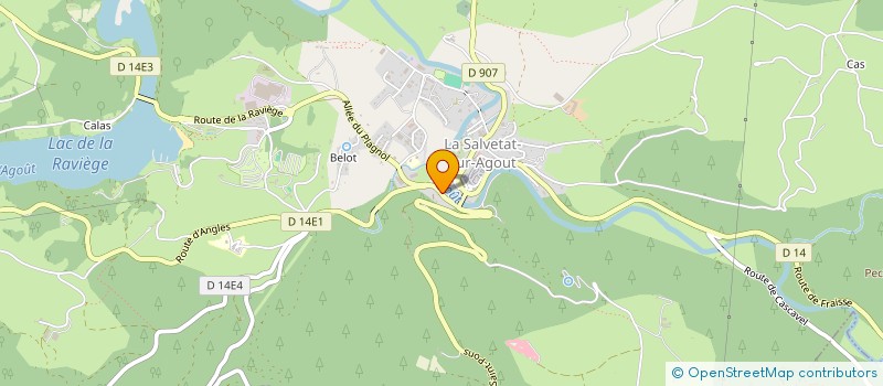 localisation de l'entreprise SARL SEBE ET FILS à LA SALVETAT-SUR-AGOUT