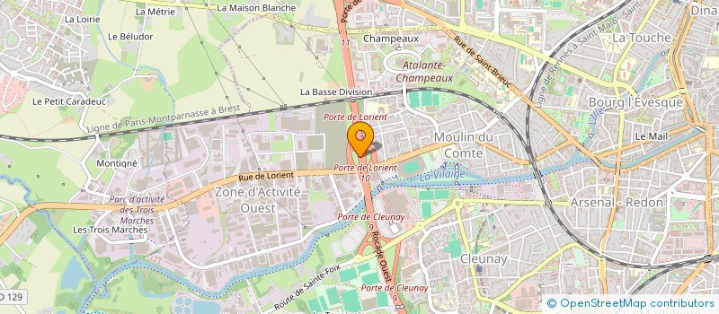 localisation de l'entreprise SARL SECAR à RENNES