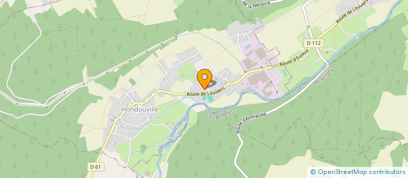 localisation de l'entreprise SARL SECRETARIAT DE LA VALLEE  HONDOUVILLE