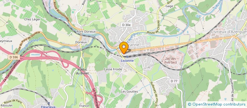 localisation de l'entreprise SARL SECTEUR B  MARCILLY-D'AZERGUES