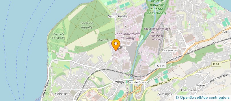 localisation de l'entreprise SARL SECUREX à THONON-LES-BAINS