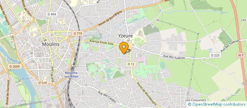localisation de l'entreprise SARL SECURISCAN à YZEURE