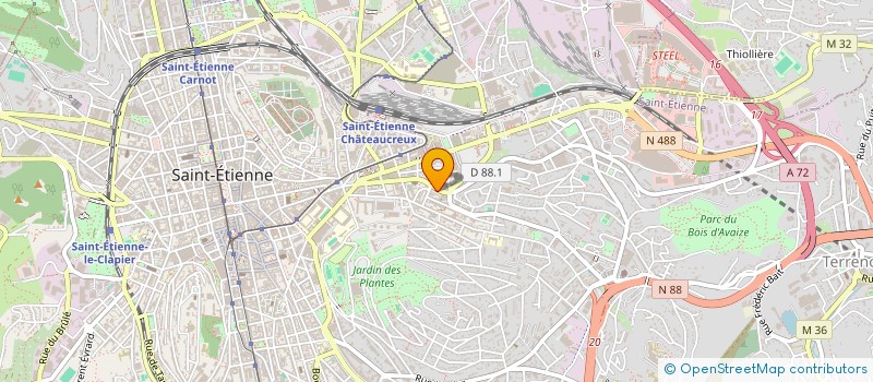 localisation de l'entreprise SARL SECURITE 42 à SAINT-ETIENNE