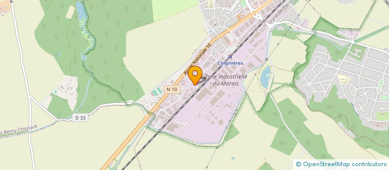 localisation de l'entreprise SARL SECURITE PROTECTION INCENDIE à COIGNIERES
