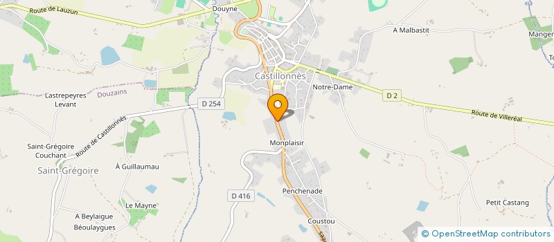 localisation de l'entreprise SARL SEDRA à CASTILLONNES