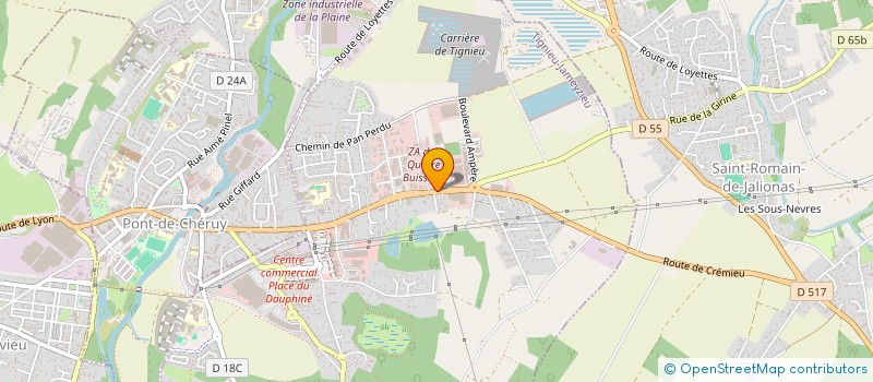 localisation de l'entreprise SARL SEE GARAGE GARNIER à TIGNIEU-JAMEYZIEU