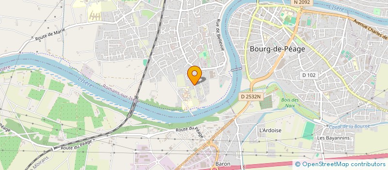 localisation de l'entreprise SARL SEFACUIR à ROMANS-SUR-ISERE