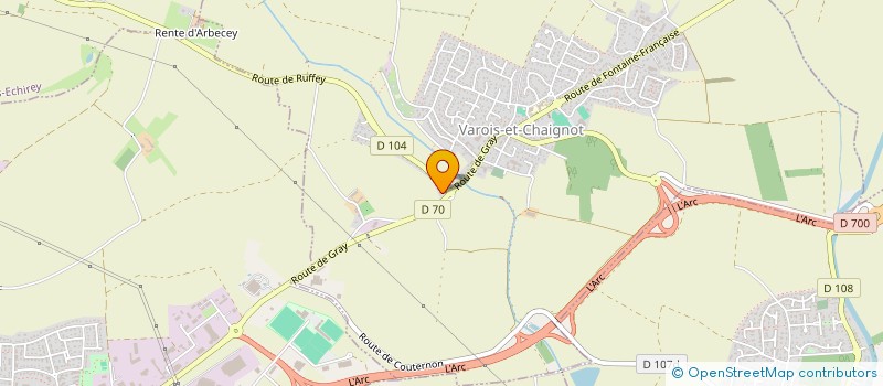 localisation de l'entreprise SARL SEFINA  VAROIS-ET-CHAIGNOT