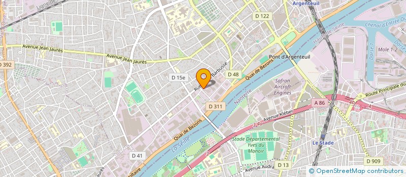 localisation de l'entreprise SARL SEFREM  ARGENTEUIL