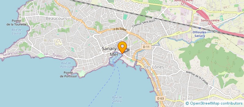 localisation de l'entreprise SARL SEG à SANARY-SUR-MER
