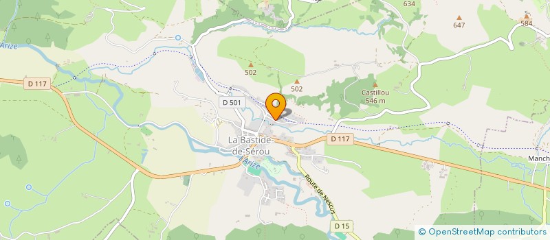 localisation de l'entreprise SARL SEGM à LA BASTIDE-DE-SEROU