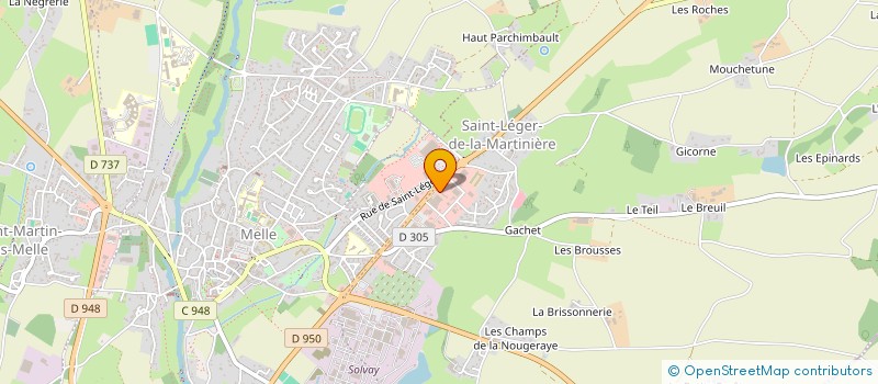 localisation de l'entreprise SARL SEGUIN ET FILS  MELLE