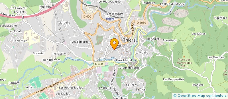 localisation de l'entreprise SARL SEL FACADE  THIERS