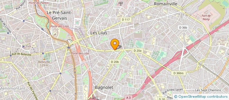 localisation de l'entreprise SARL SELEC EXPRESS à BAGNOLET