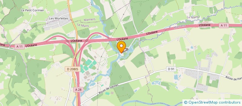 localisation de l'entreprise SARL SELECT  YVRE L'EVEQUE