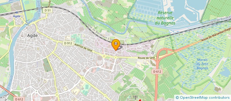 localisation de l'entreprise SARL SELLERIE DIFFUSION à AGDE