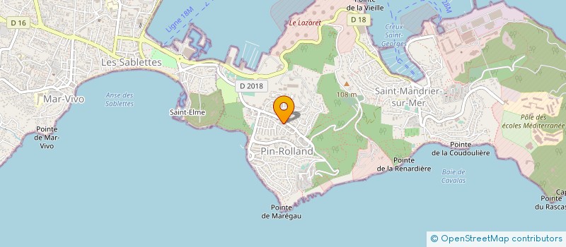 localisation de l'entreprise SARL SELLERIE MARINE  SAINT-MANDRIER-SUR-MER