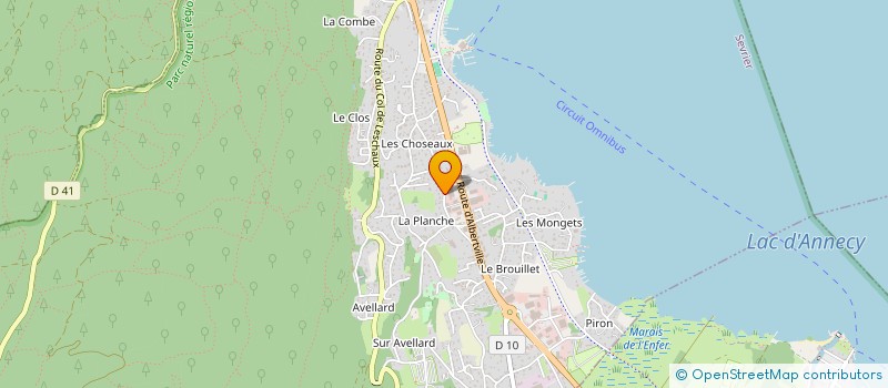 localisation de l'entreprise SARL SEMA à SEVRIER