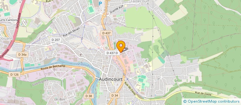 localisation de l'entreprise SARL SEMA à AUDINCOURT