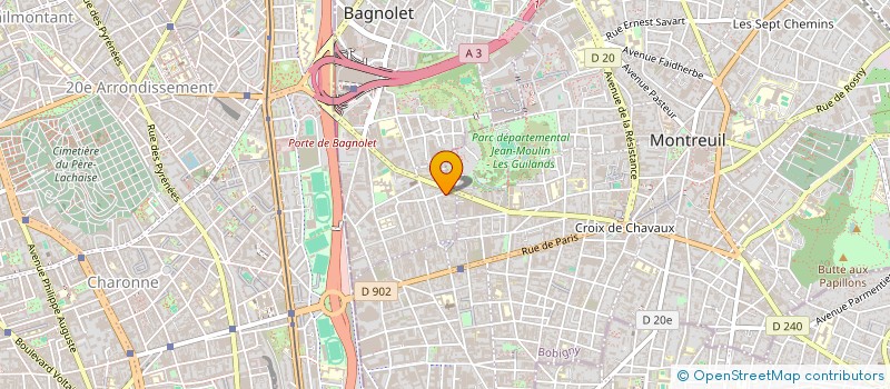localisation de l'entreprise SARL SEN à BAGNOLET