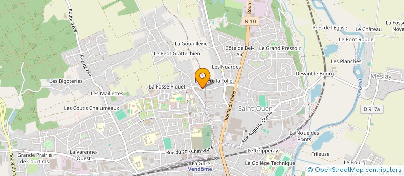 localisation de l'entreprise SARL SERBAT LOIR-ET-CHER CONSTRUCTIONS  VENDOME