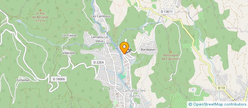 localisation de l'entreprise SARL SERDE à LAMALOU-LES-BAINS