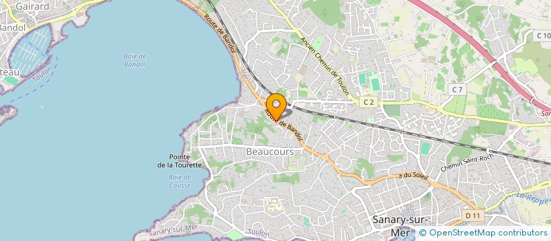 localisation de l'entreprise SARL SERENA à SANARY-SUR-MER