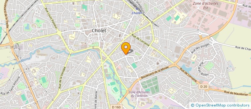 localisation de l'entreprise SARL SERGE COUSSEAU  CHOLET
