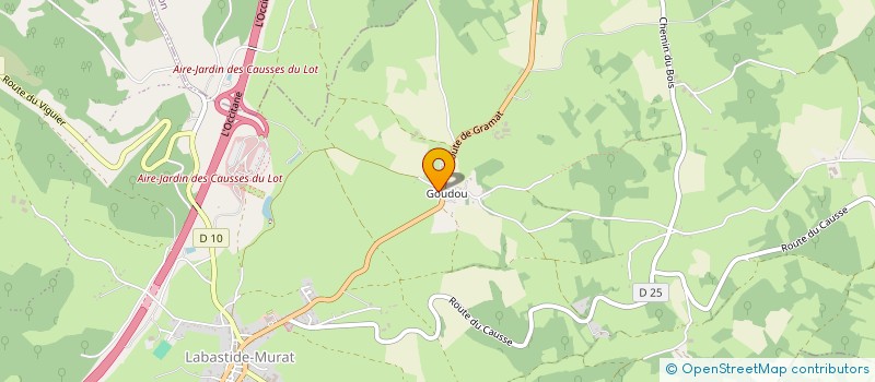 localisation de l'entreprise SARL SERGE DELFOUR  COEUR DE CAUSSE