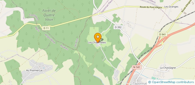 localisation de l'entreprise SARL SERGE DUCHIRON à BUNZAC