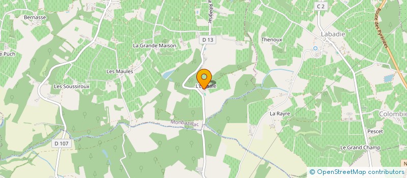 localisation de l'entreprise SARL SERGE LAGARDE à POMPORT