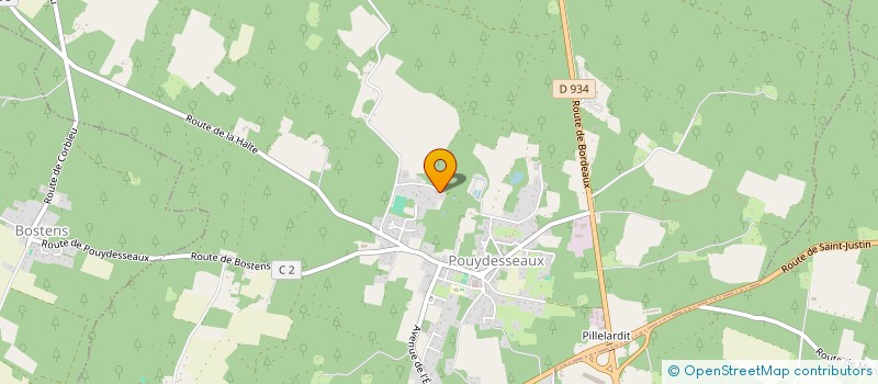 localisation de l'entreprise SARL SERGE NADEAU  POUYDESSEAUX